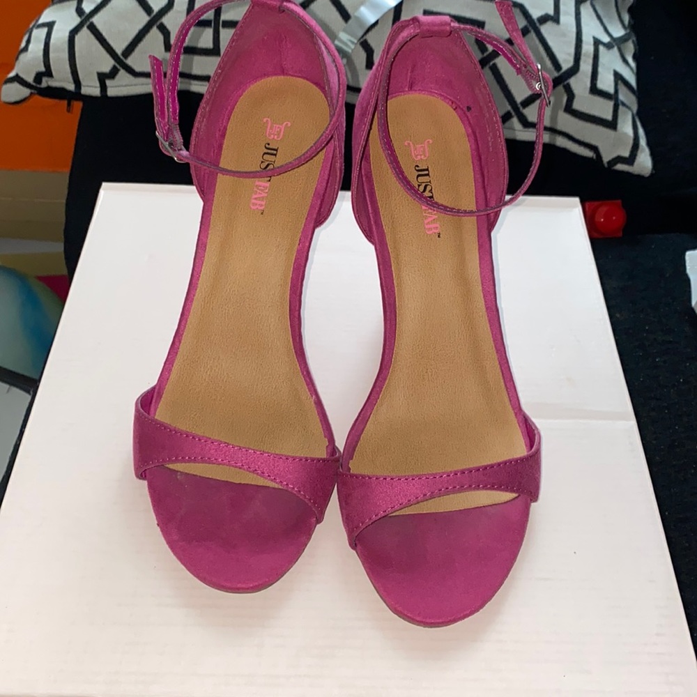 JustFab Pink Wedge